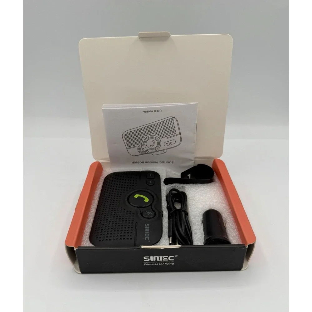 Siniec BC980P Black Bluetooth Hands Free Car Kit And Desktop Accesories